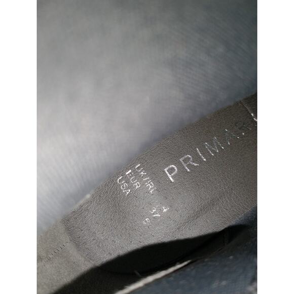 Primark Women's Faux Suede Gray Ankle Boots Heeled Pom-Poms Size 6 Fashionable - Picture 2 of 13